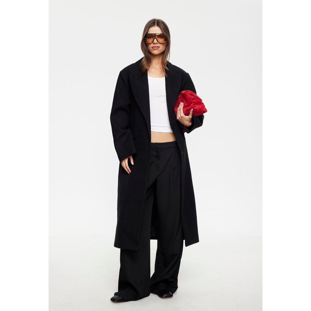Lioness Olsen Coat In Onyx Black Size Womens XL New With Tags